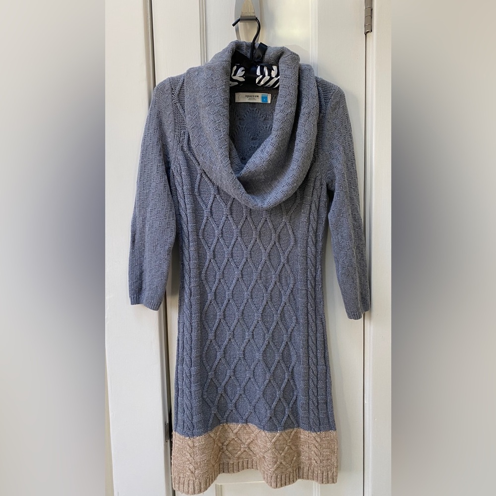 {Anthropology} Sparrow Cowl neck Sweater Tunic